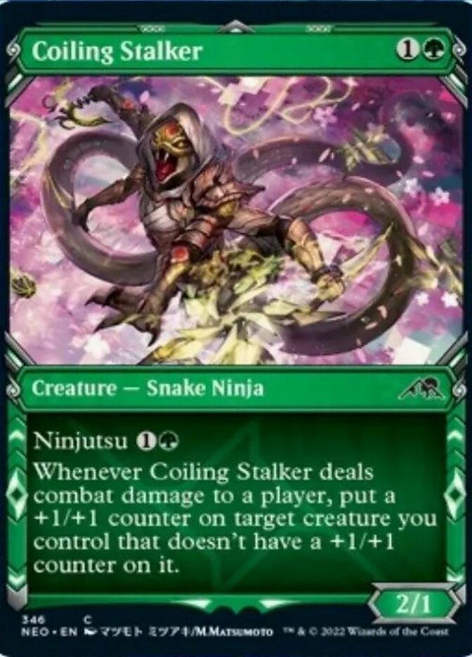 Coiling Stalker (Showcase Ninja) [Kamigawa: Neon Dynasty] | The CG Realm