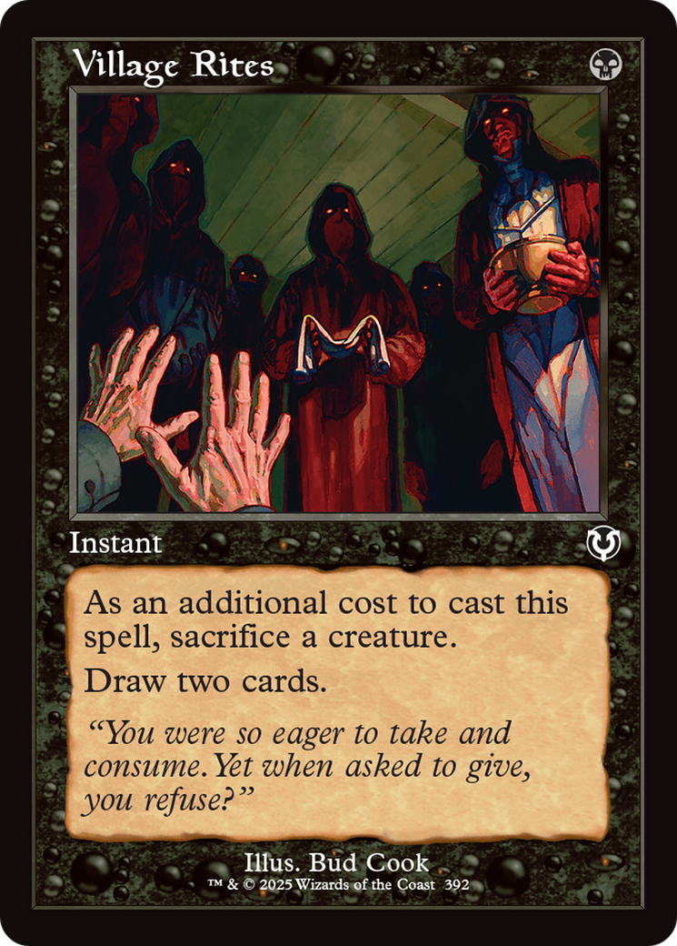 Village Rites (Retro Frame) [Innistrad Remastered] | The CG Realm