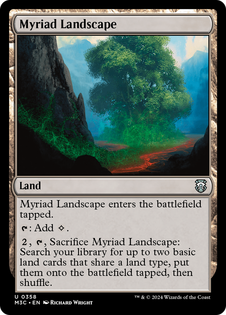 Myriad Landscape (Ripple Foil) [Modern Horizons 3 Commander] | The CG Realm