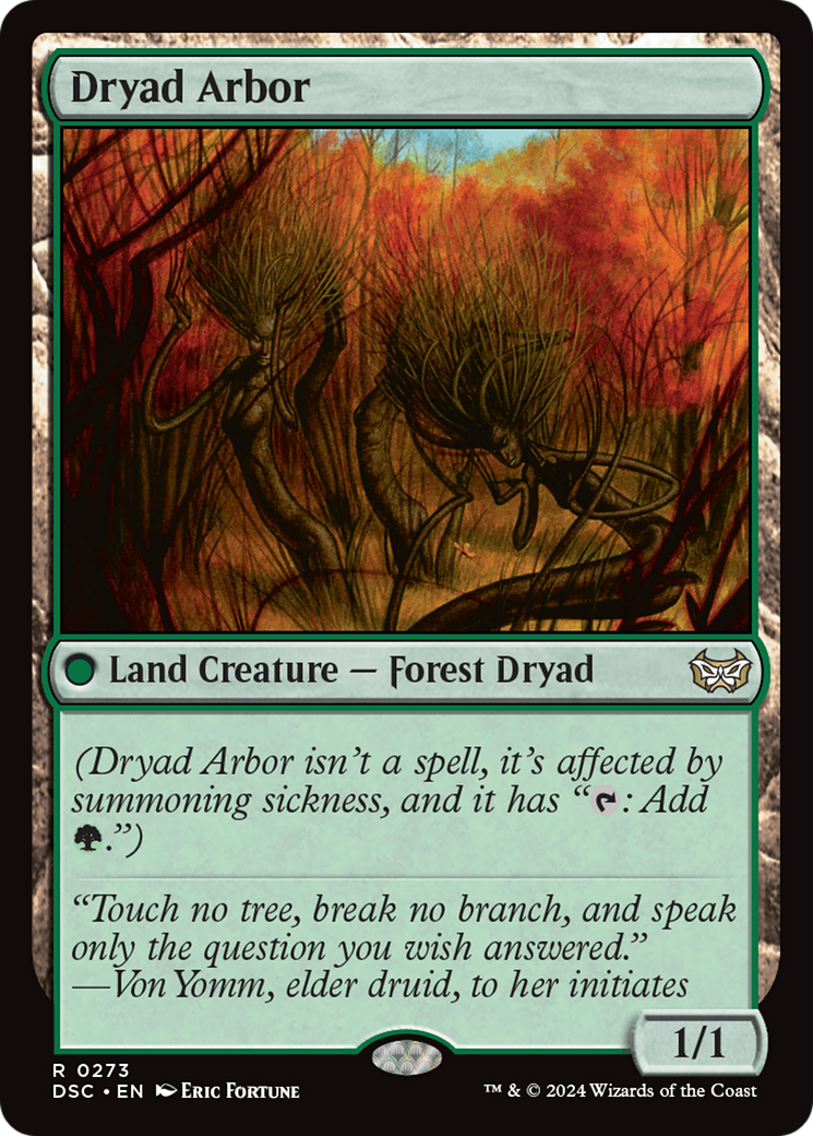 Dryad Arbor [Duskmourn: House of Horror Commander] | The CG Realm