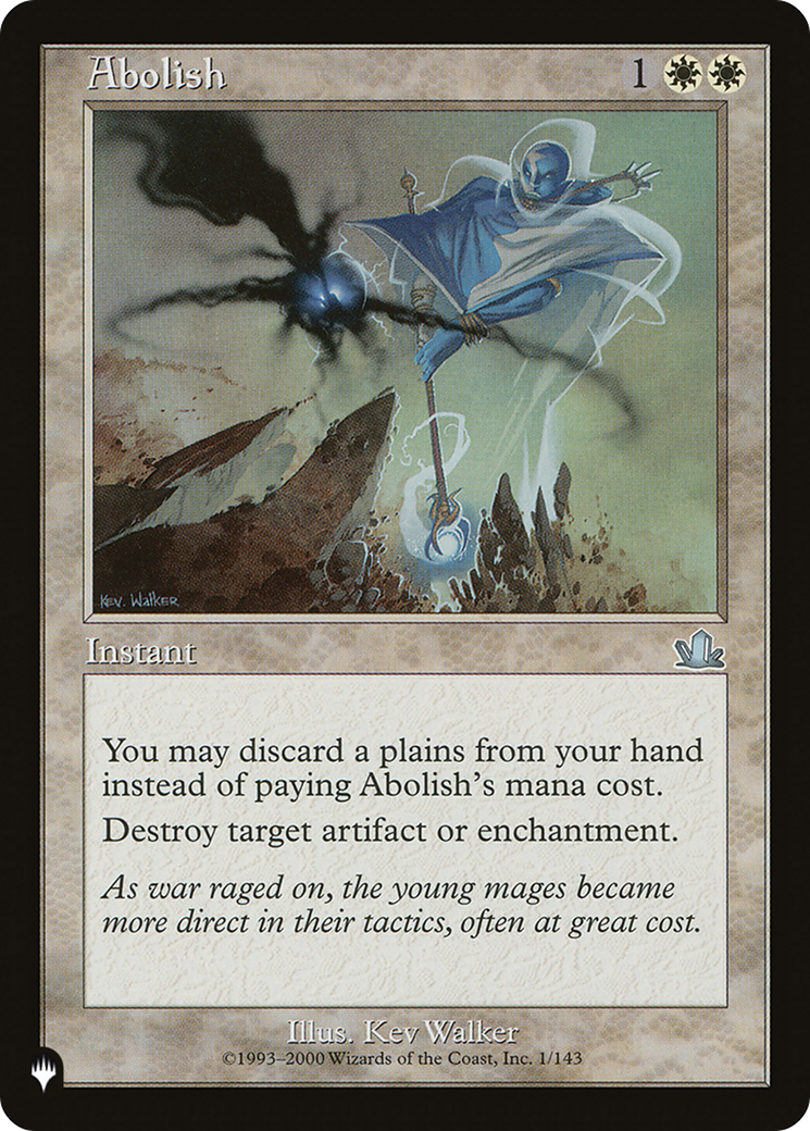 Abolish [The List Reprints] | The CG Realm