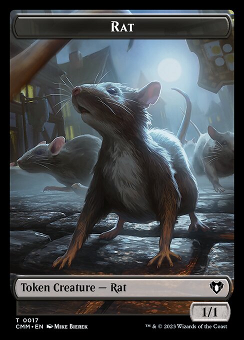 Saproling // Rat Double-Sided Token [Commander Masters Tokens] | The CG Realm