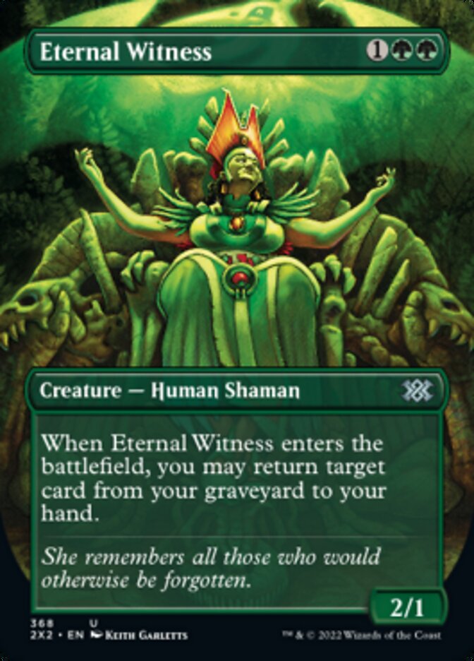 Eternal Witness (Borderless Alternate Art) [Double Masters 2022] | The CG Realm