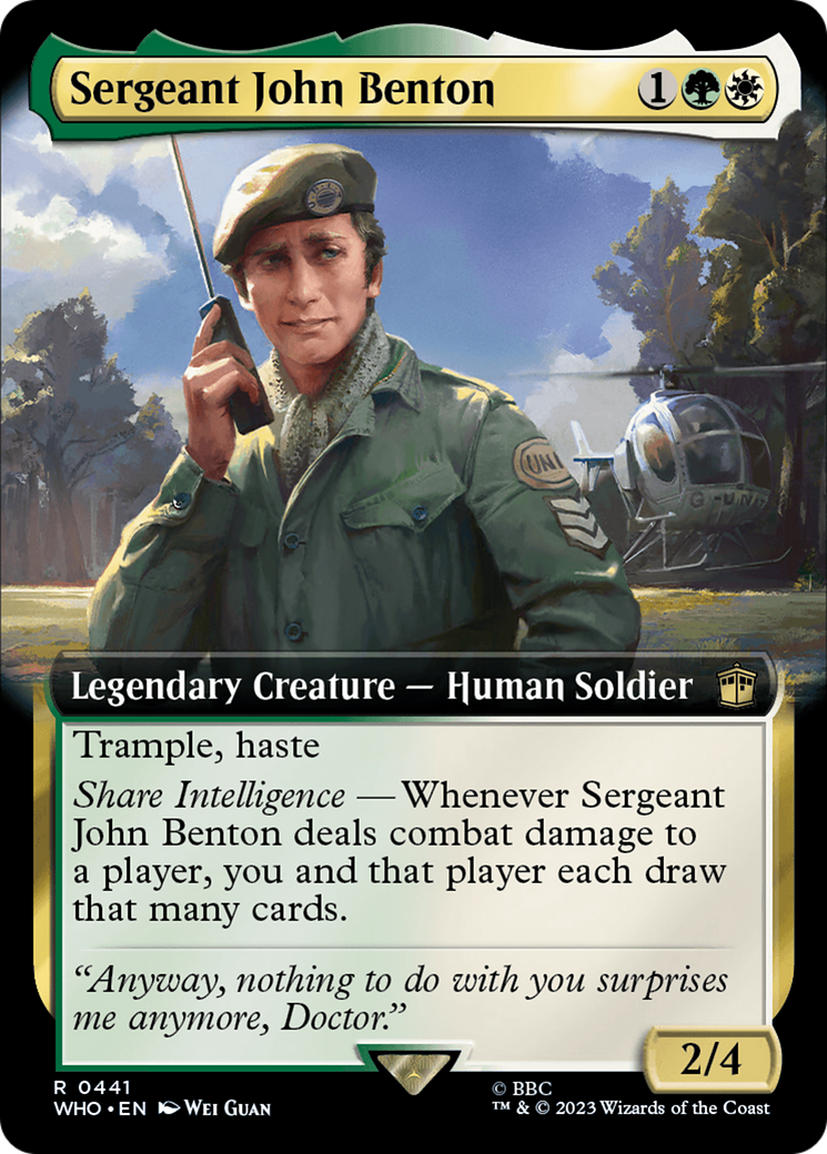 Sergeant John Benton (Extended Art) [Doctor Who] | The CG Realm