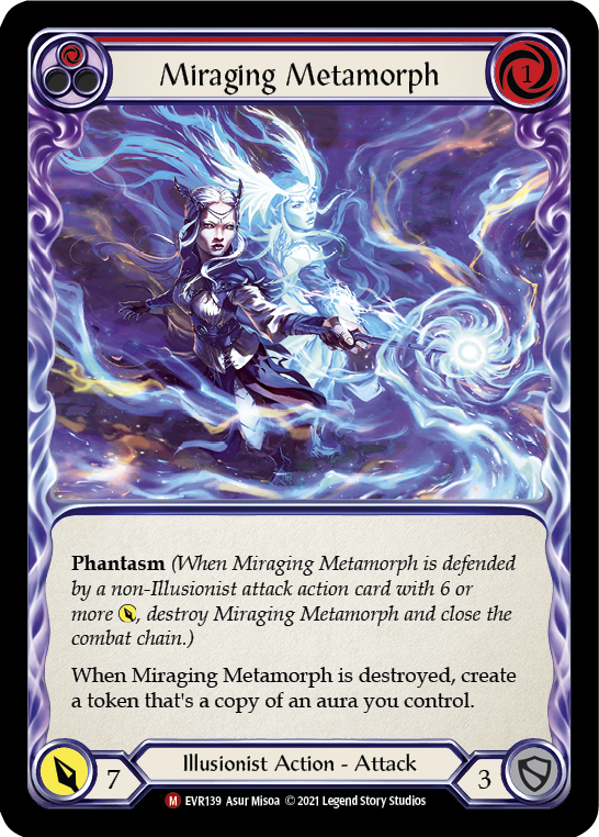 Miraging Metamorph [EVR139] (Everfest)  1st Edition Rainbow Foil | The CG Realm