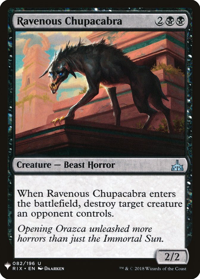 Ravenous Chupacabra [Mystery Booster] | The CG Realm