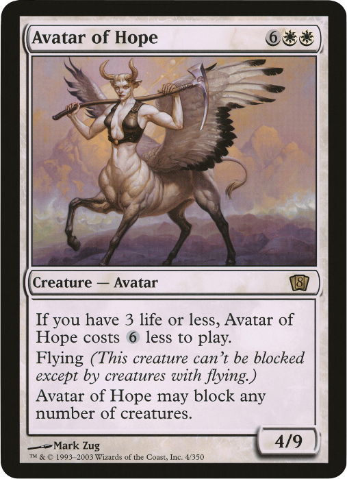 Avatar of Hope (Oversized) [Eighth Edition Box Topper] | The CG Realm