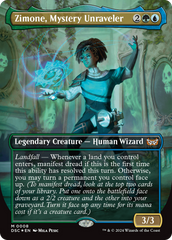 Zimone, Mystery Unraveler (Borderless) [Duskmourn: House of Horror Commander] | The CG Realm