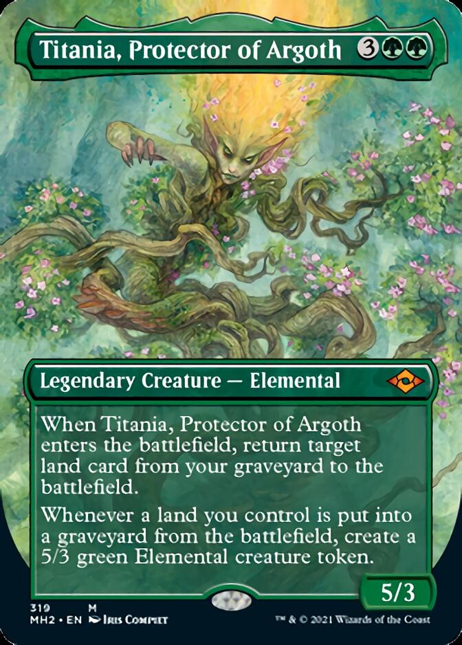 Titania, Protector of Argoth (Borderless Alternate Art) [Modern Horizons 2] | The CG Realm