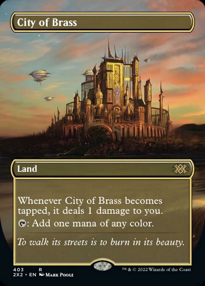 City of Brass (Borderless Alternate Art) [Double Masters 2022] | The CG Realm