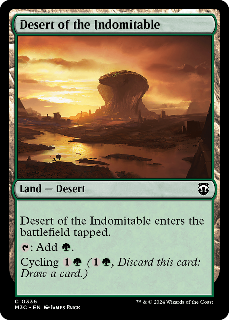 Desert of the Indomitable (Ripple Foil) [Modern Horizons 3 Commander] | The CG Realm