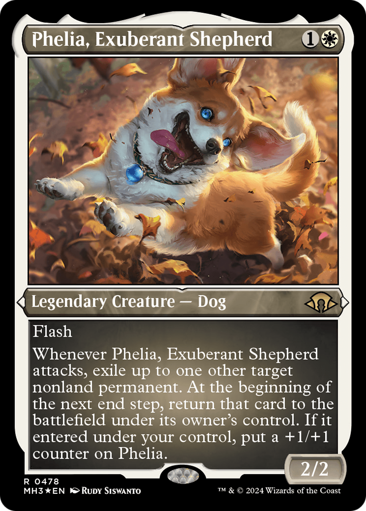 Phelia, Exuberant Shepherd (Foil Etched) [Modern Horizons 3] | The CG Realm