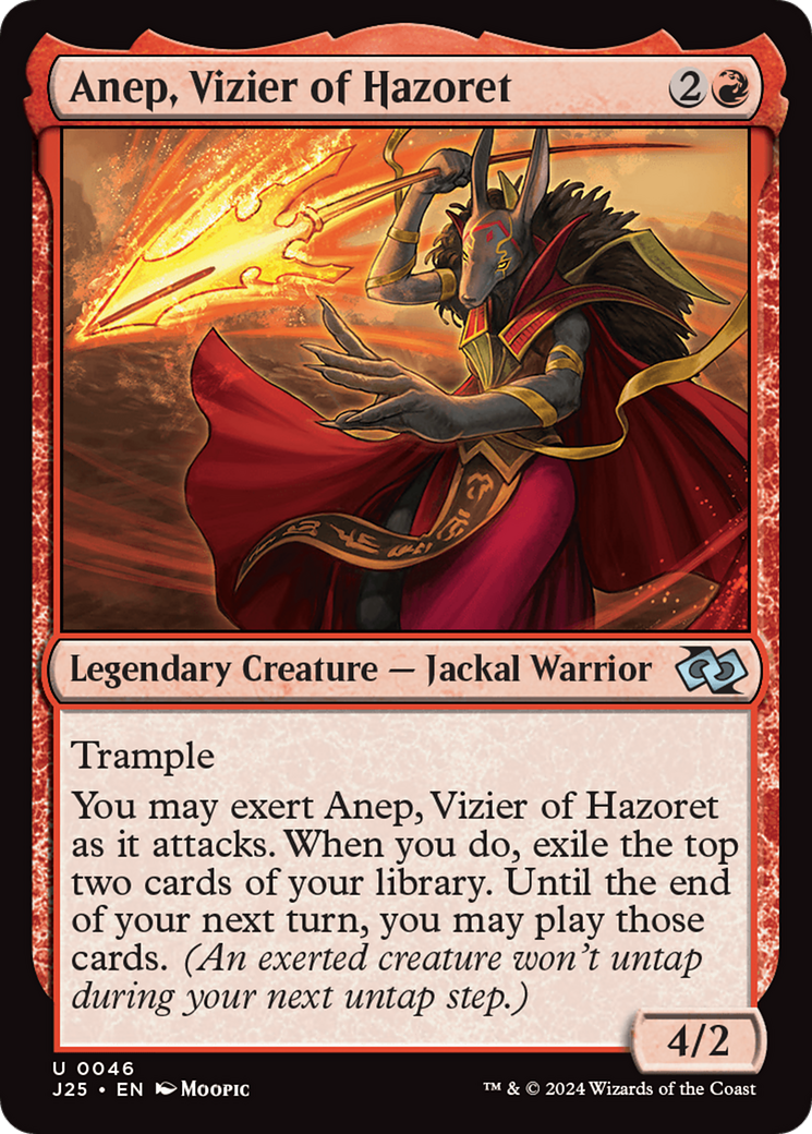 Anep, Vizier of Hazoret (Anime) [Foundations Jumpstart] | The CG Realm