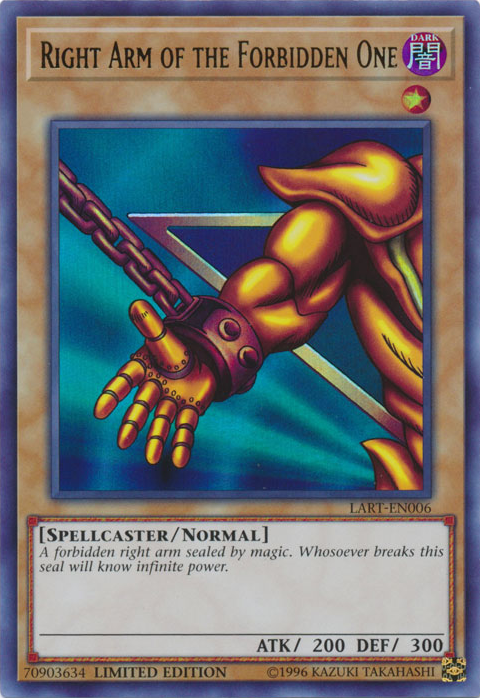 Right Arm of the Forbidden One [LART-EN006] Ultra Rare | The CG Realm