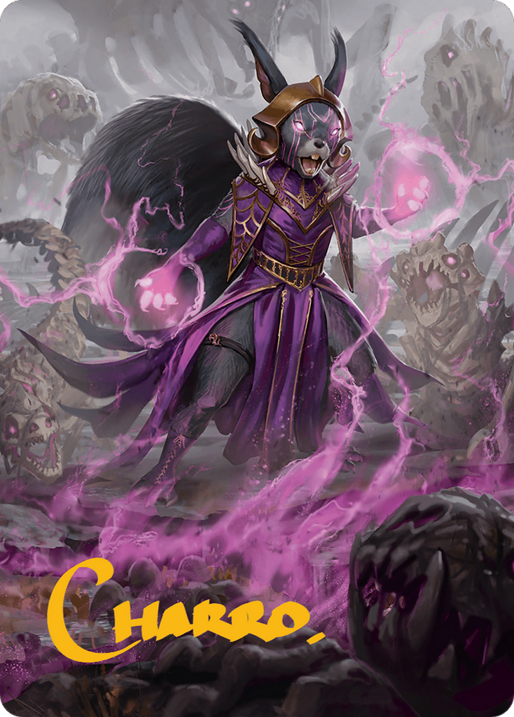 Liliana of the Dark Realms Art Card (Gold-Stamped Signature) [Bloomburrow Art Series] | The CG Realm