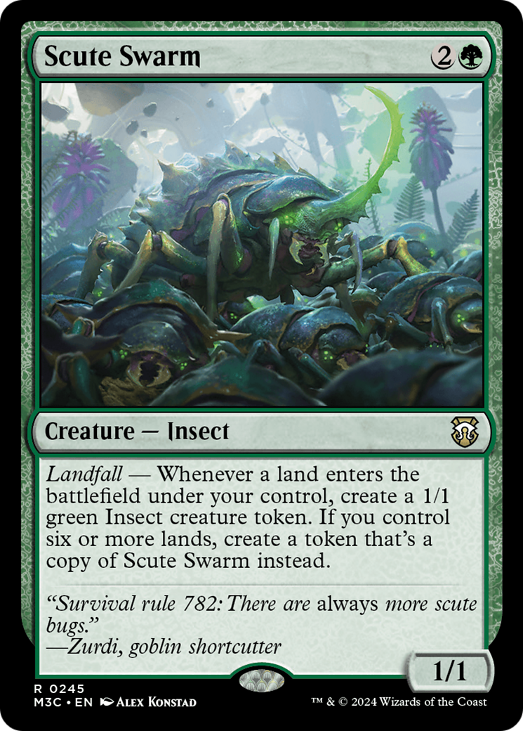 Scute Swarm (Ripple Foil) [Modern Horizons 3 Commander] | The CG Realm