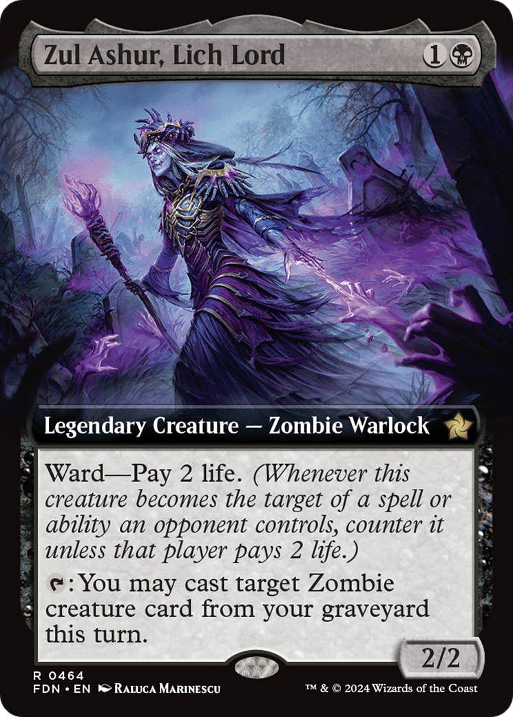 Zul Ashur, Lich Lord (Extended Art) [Foundations] | The CG Realm