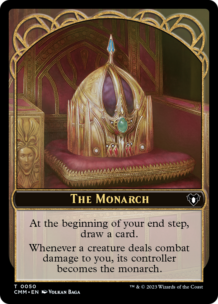 The Monarch // Dwarf Berserker Double-Sided Token [Commander Masters Tokens] | The CG Realm