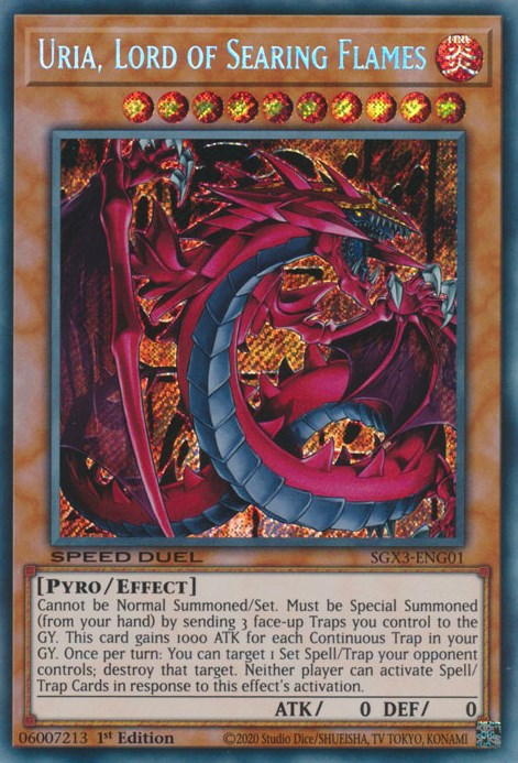 Uria, Lord of Searing Flames [SGX3-ENG01] Secret Rare | The CG Realm