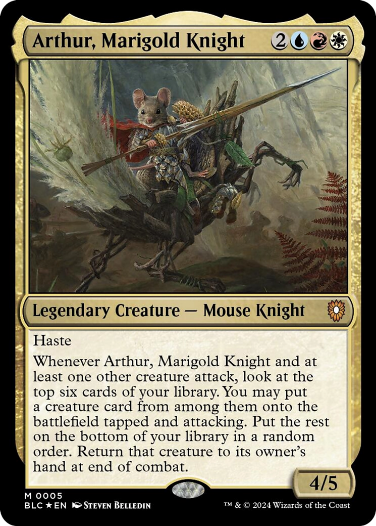 Arthur, Marigold Knight [Bloomburrow Commander] | The CG Realm