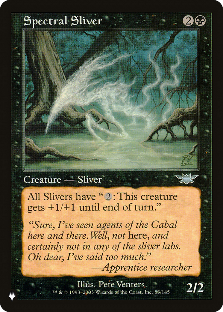 Spectral Sliver [The List Reprints] | The CG Realm