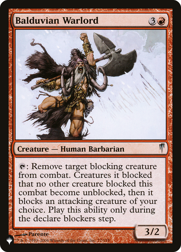 Balduvian Warlord [The List Reprints] | The CG Realm