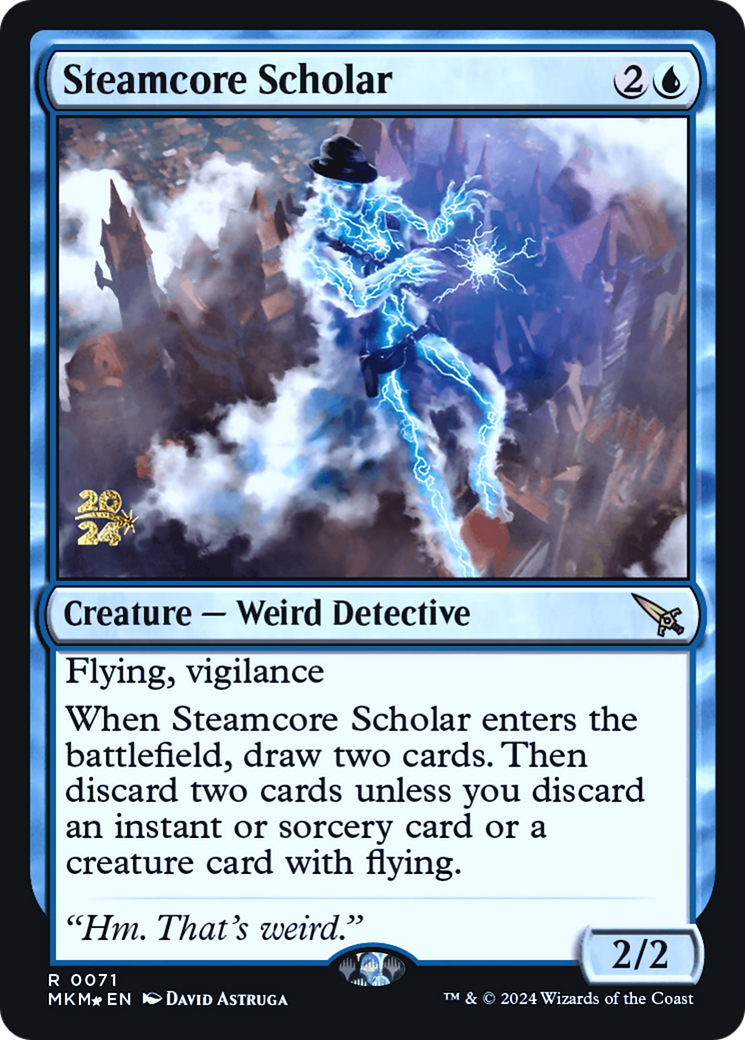 Steamcore Scholar [Murders at Karlov Manor Prerelease Promos] | The CG Realm