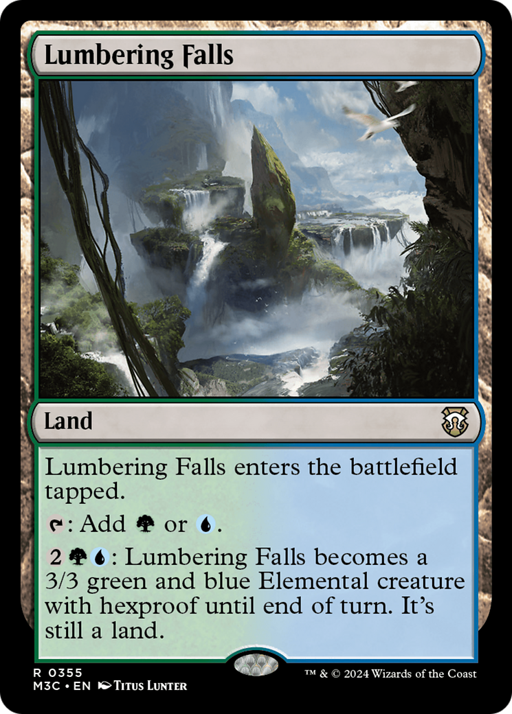 Lumbering Falls (Ripple Foil) [Modern Horizons 3 Commander] | The CG Realm