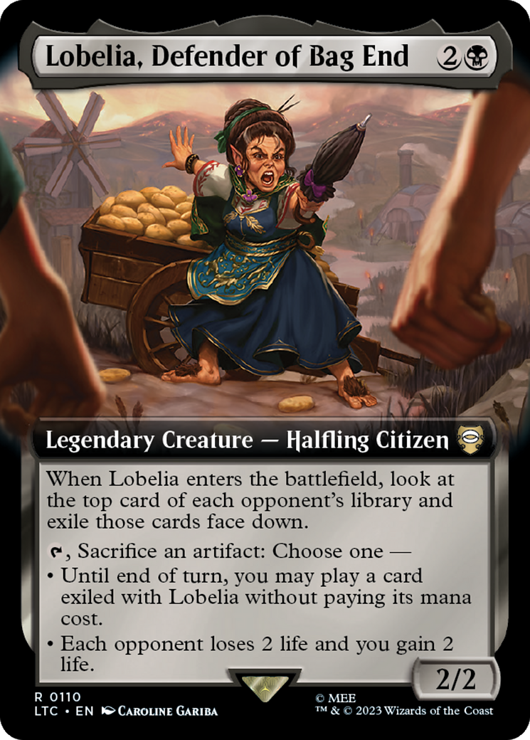 Lobelia, Defender of Bag End (Extended Art) [The Lord of the Rings: Tales of Middle-Earth Commander] | The CG Realm