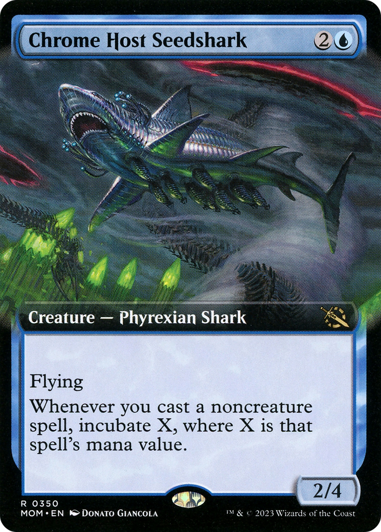 Chrome Host Seedshark (Extended Art) [March of the Machine] | The CG Realm