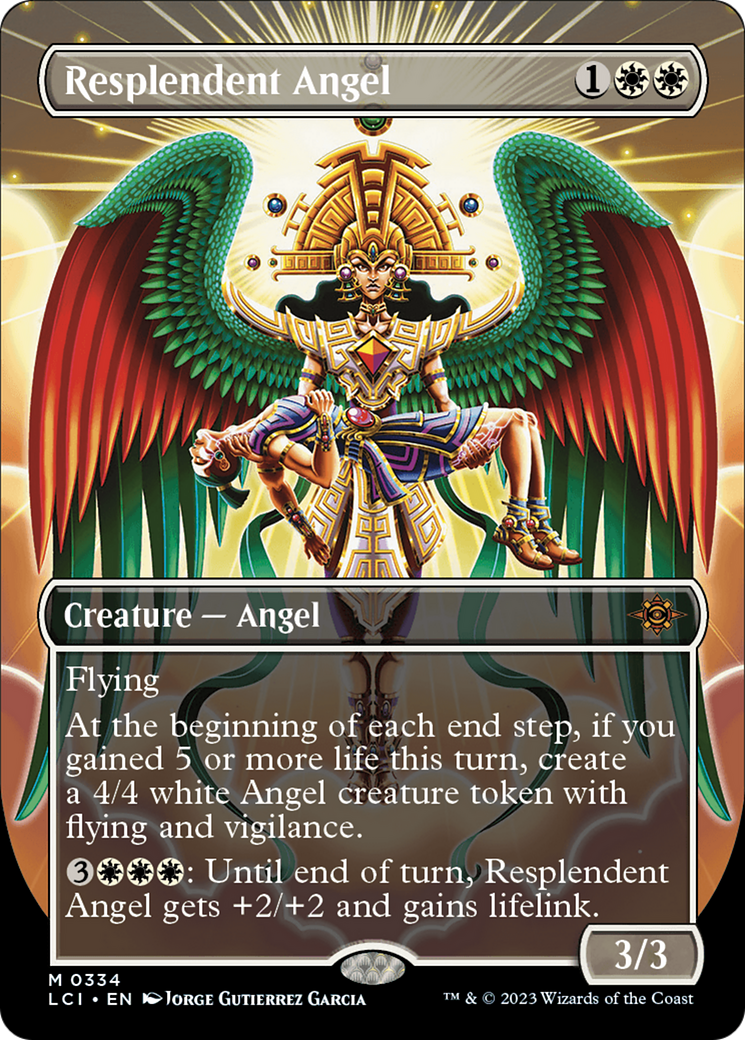 Resplendent Angel (Borderless) [The Lost Caverns of Ixalan] | The CG Realm