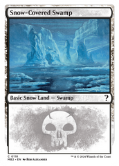 Snow-Covered Swamp (White Border) [Mystery Booster 2] | The CG Realm