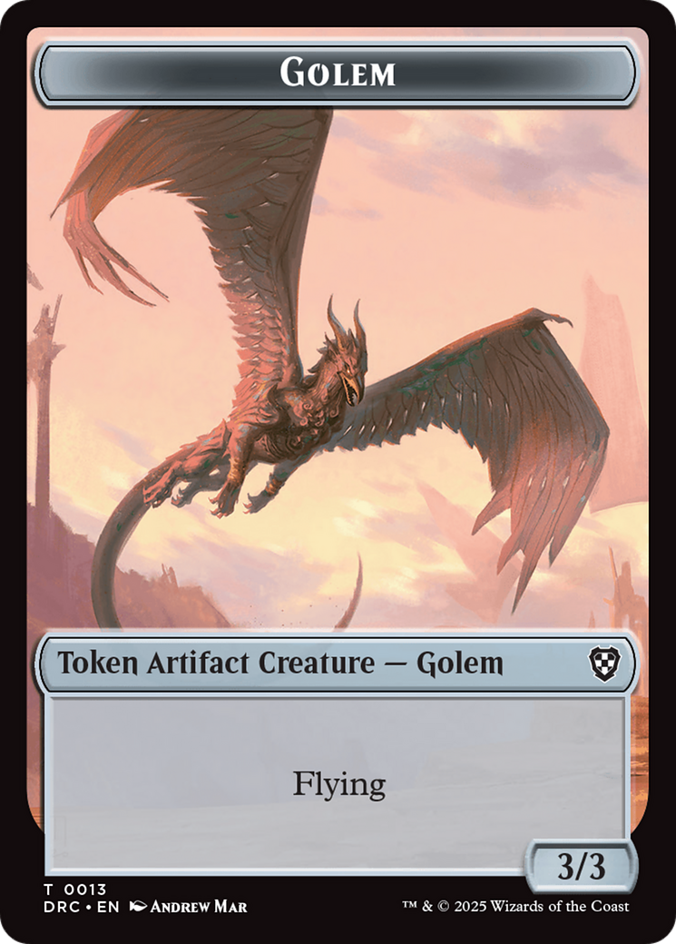 Golem (0013) // Nalaar Aetherjet Double-Sided Token [Aetherdrift Tokens] | The CG Realm