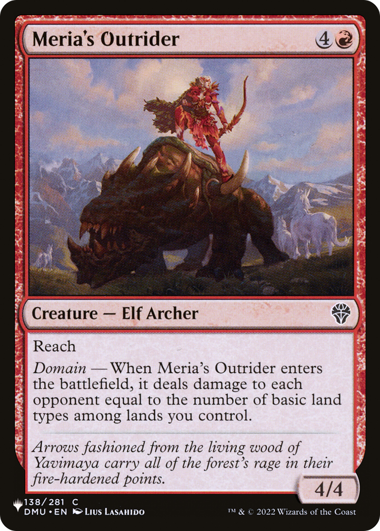 Meria's Outrider [The List Reprints] | The CG Realm