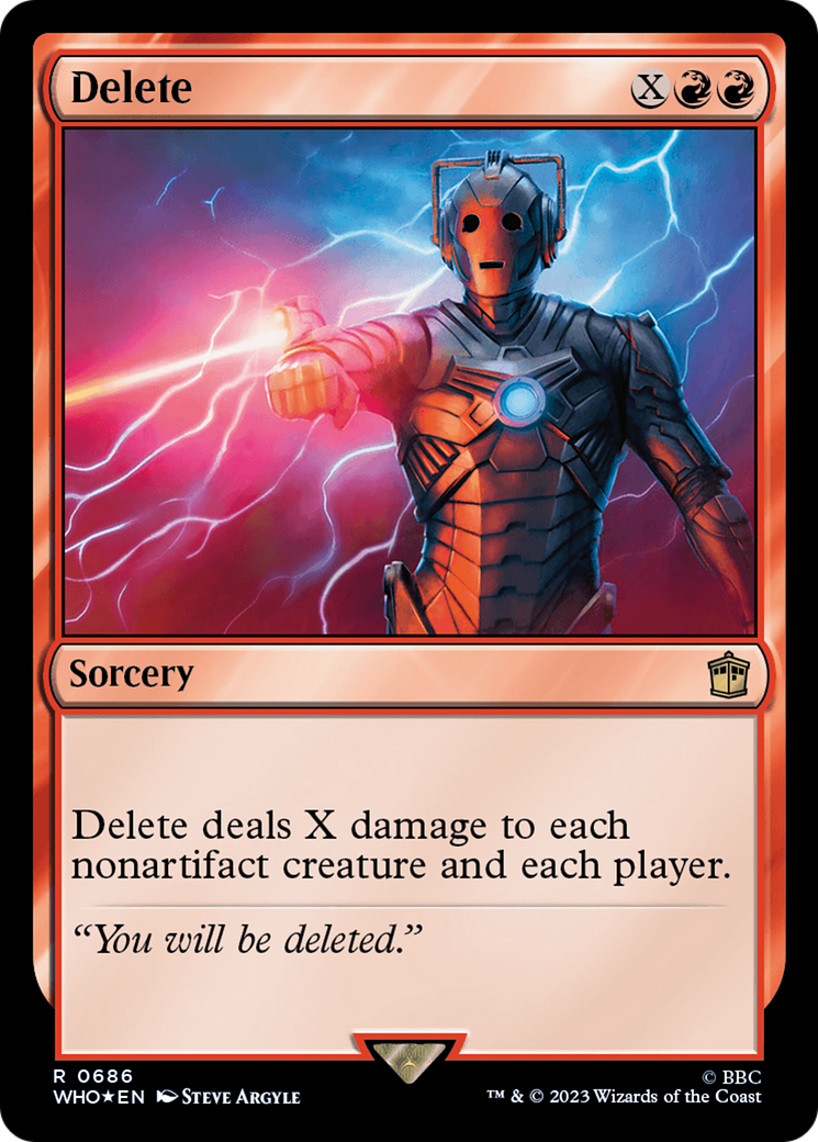 Delete (Surge Foil) [Doctor Who] | The CG Realm