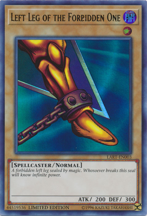 Left Leg of the Forbidden One [LART-EN003] Ultra Rare | The CG Realm