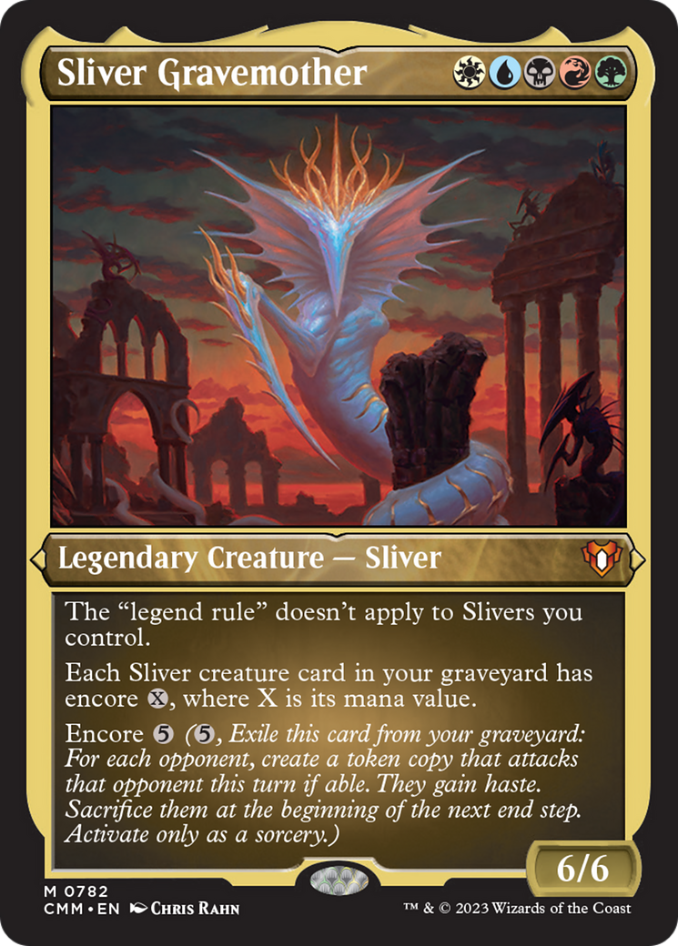 Sliver Gravemother (Display Commander) (Foil Etched) [Commander Masters] | The CG Realm