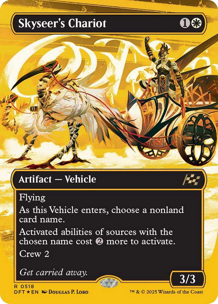 Skyseer's Chariot (Borderless) (First-Place Foil) [Aetherdrift] | The CG Realm