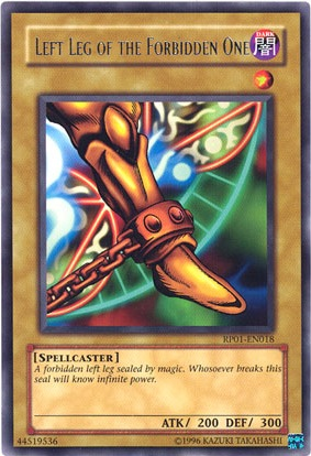 Left Leg of the Forbidden One [RP01-EN018] Rare | The CG Realm