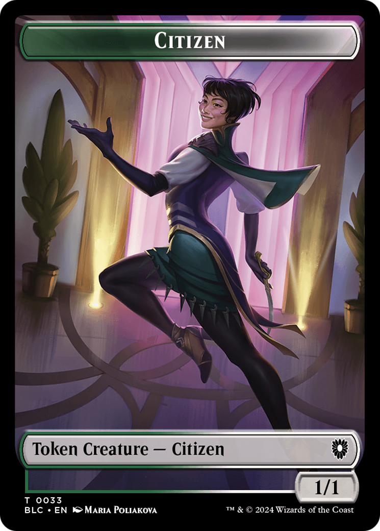 Soldier // Citizen Double-Sided Token [Bloomburrow Commander Tokens] | The CG Realm