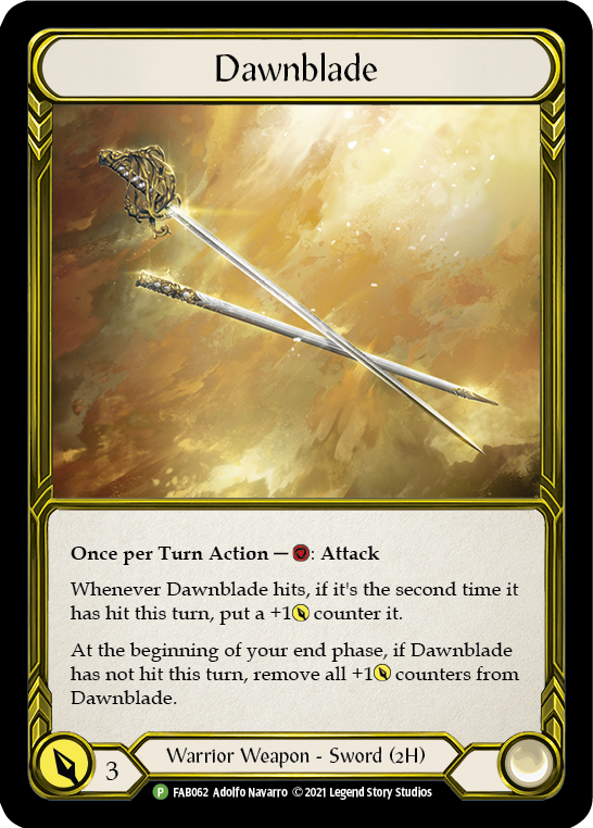 Dawnblade (Golden) [FAB062] (Promo)  Cold Foil | The CG Realm