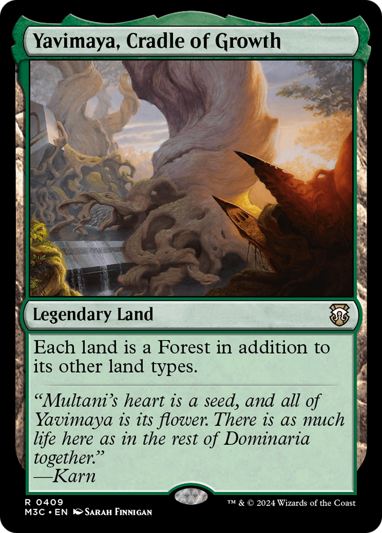 Yavimaya, Cradle of Growth (Ripple Foil) [Modern Horizons 3 Commander] | The CG Realm