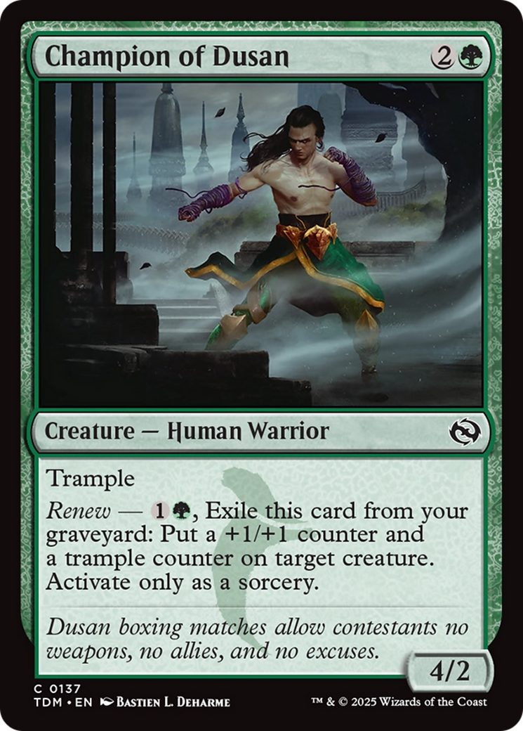 Champion of Dusan [Tarkir: Dragonstorm] | The CG Realm