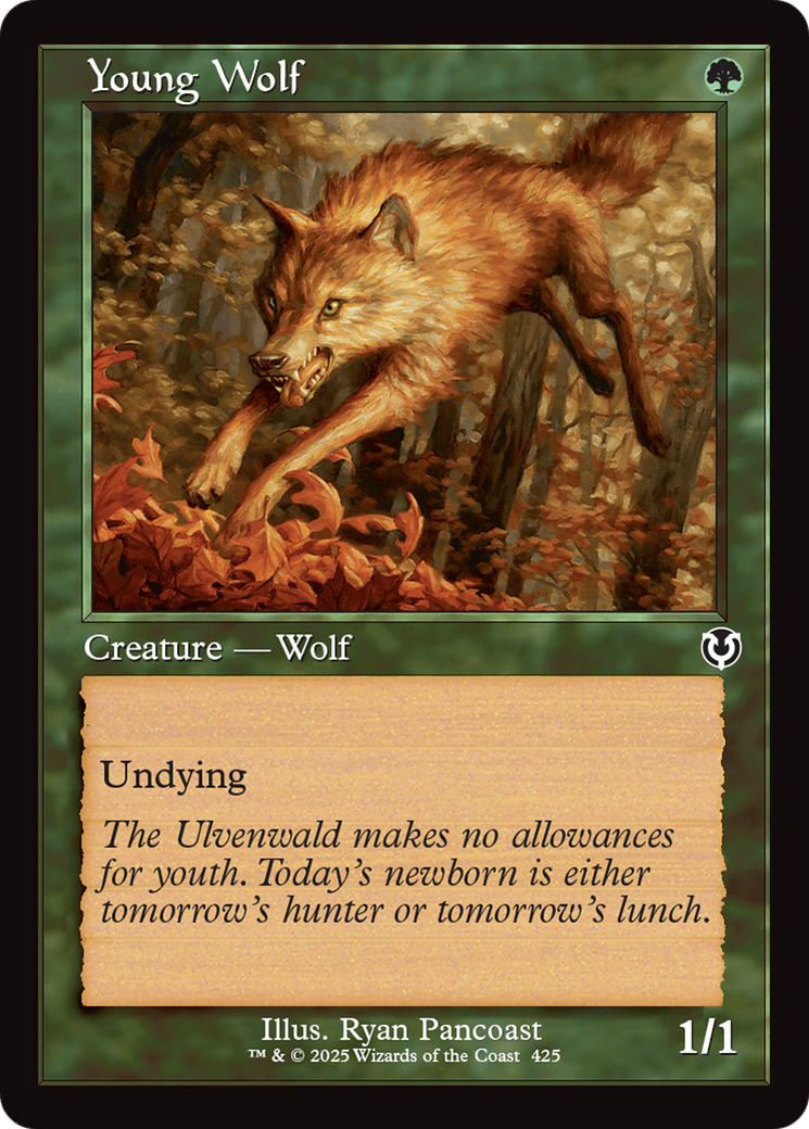 Young Wolf (Retro Frame) [Innistrad Remastered] | The CG Realm