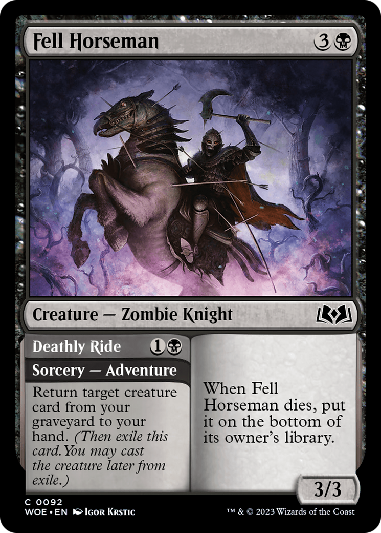 Fell Horseman // Deathly Ride [Wilds of Eldraine] | The CG Realm