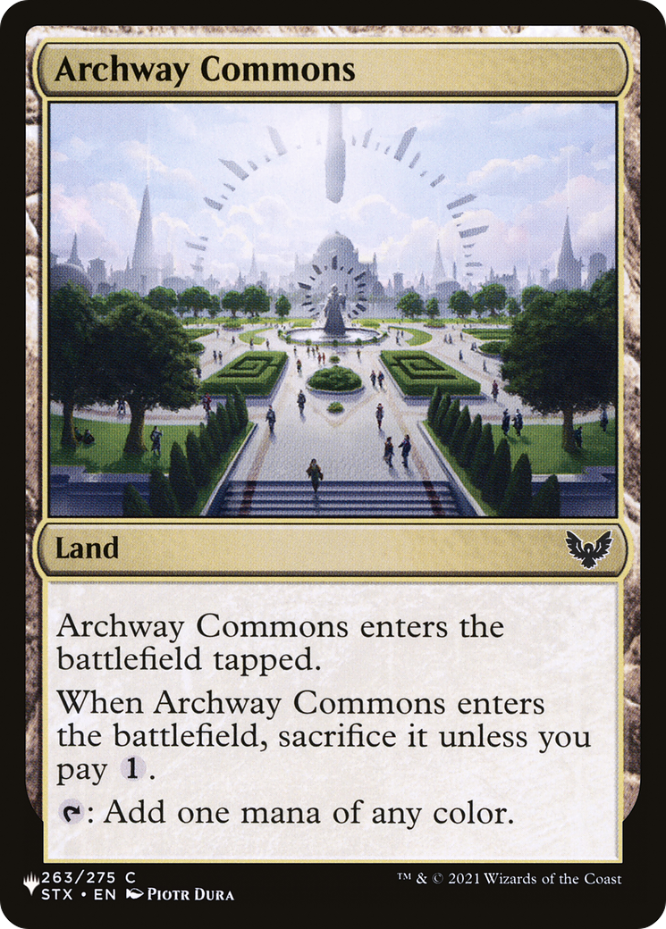 Archway Commons [The List Reprints] | The CG Realm