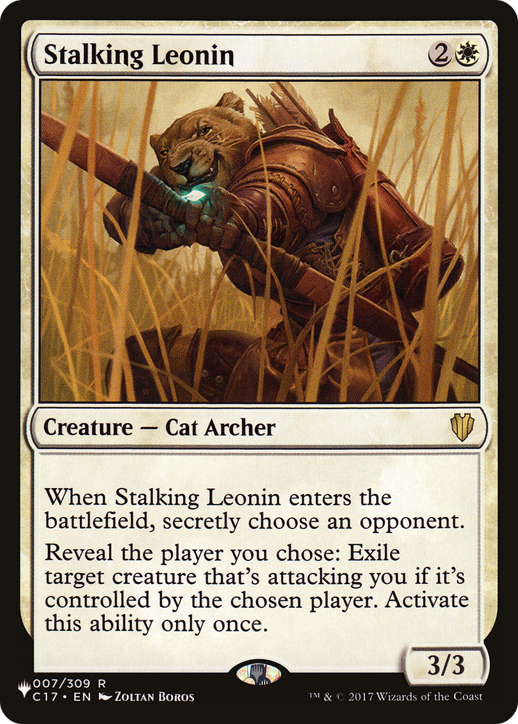 Stalking Leonin [The List] | The CG Realm