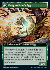 The Dragon-Kami Reborn // Dragon-Kami's Egg (Extended Art) [Kamigawa: Neon Dynasty] | The CG Realm