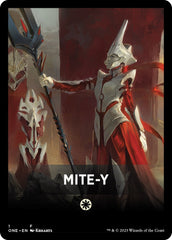 Mite-Y Theme Card [Phyrexia: All Will Be One Tokens] | The CG Realm