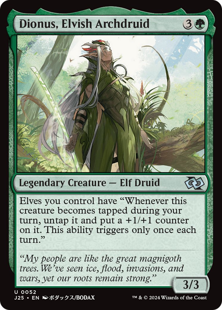 Dionus, Elvish Archdruid [Foundations Jumpstart] | The CG Realm